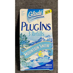 Vintage 1999 Glade Plug Ins Refill Mountain Snow - 3ct
